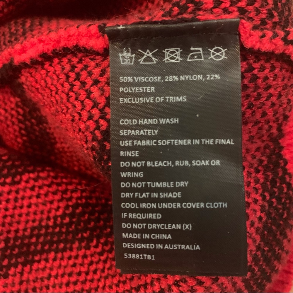 Bardot Red Zebra Knit In Red Zebra - image 6